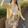 A New Sweet Long-sleeved Knitted Cardigan Sweater Coat for Early Autumn, A High-end Outerwear for Women