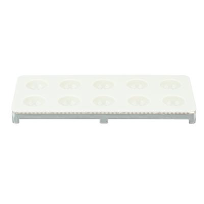Ravioli Maker Press 10 Holes Iron ABS Durable Square Ravioli Maker for Home Dumpling Making Silver