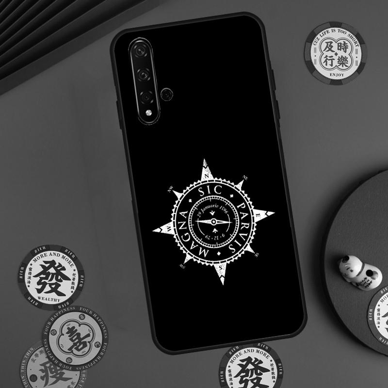 Compass For Huawei Nova 5T 9 10 SE 7i 8i 11i 12i Y73 Y72 Y61 Y91 Y60 Y70 Y90 P20 P30 P40 Lite Case