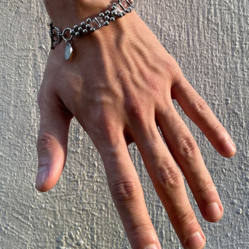 Dazzling Club SILVER & CLEAR QUARTZ BRACELET