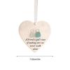 Sea Glass Friendship Ornament Ceramic Timeless Keepsake Heart Hanging Art Pendant For Friend Sister Mothers Day Birthday