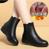 Fashion Versatile Short Tube Flat-bottomed Short Boots 2025 Autumn and Winter New Thick-soled Velvet Thickened Warm Snow Boots Mother Shoes