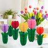 Honeycomb Tulip Flower Paper Tulip Floral Honeycomb Ceiling Hanging Decoration For Office Home Wedding Birthday Party Decor