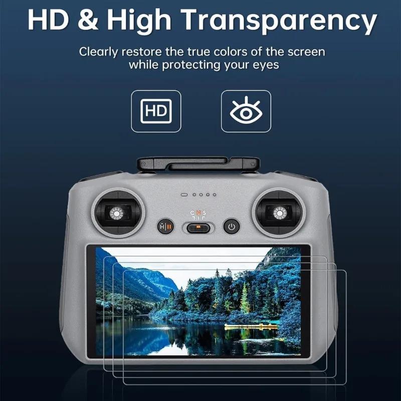 Tempered Glass for DJI RC Pro/RC 2 Remote Control Anti-scratch Screen Protector for DJI Mini 4 Pro Mavic 3 RC2 RC Pro Controller