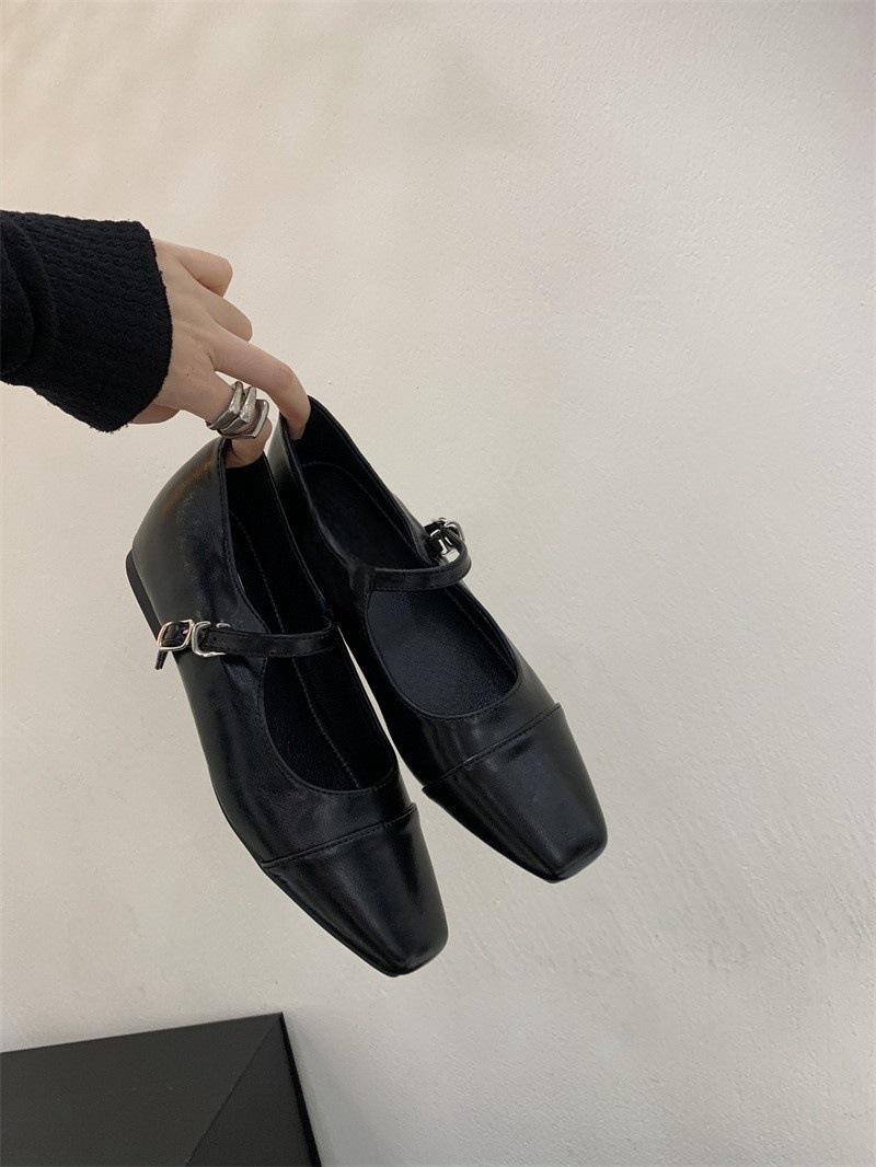 

Весна 2025 маленькие ароматные туфли Мэри Джейн с темпераментом, французские ретро, универсальные, с небольшой внутренней высотой, цветные туфли 39 чёрный