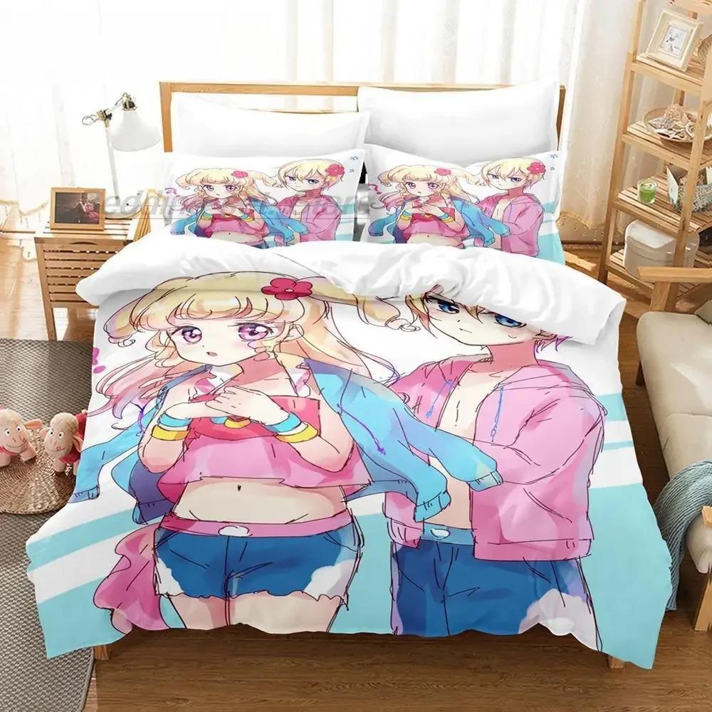 Soft Stylish Single Twin Full Queen King 3D Kawaii Girls Idol Time Pripara Size Bed Adult Kid Bedroom Anime Quilt