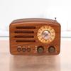Klassisches Retro UKW AM Radio Desktop-Empfänger Wiederaufladbar Tragbar MP3-Radios Stereo 3W Bluetooth-Lautsprecher AUX USB