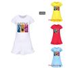 Kpop Demon Hunter Girl Short Sleeve Nightdress With Polyester Fabric For Teen Lounging
