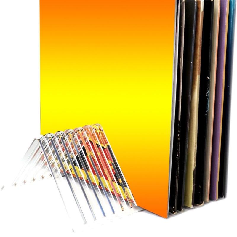Acrylic Vinyl Record Display Shelf Storage Rack 12-channel CD Disc Storage Holder Stand Triangular Albums Organiser
