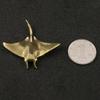 Brass Devil Fish Small Ornament  Manta Ray Animal Tea Pet Home Desk Decorations Copper Figurines Collection
