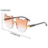 Children'S Sunglass Rimless Cartoon Bear Shape Sunshade Anti-Ultraviolet Glasses Outdoor Travel Skiing Sunglasses For Child Kids