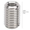 M5 x 0.8mm Pipe Fitting Reducer Adapter Stainless Steel Threaded Insert Sleeve  Repairing