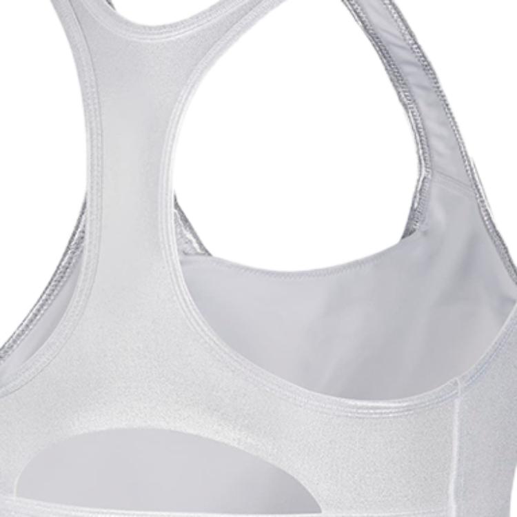 Nike Swoosh Icon Clash Medium Support Sports Bra Women Underwear Metallic-Silver CT3792-100