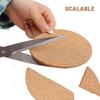 30/1 pièce Sous-verres en liège naturel Isolation thermique Forme ronde Tapis de tasse Diamètre 10 cm Tapis de table à café thé vin Outil pour maison bureau cuisine