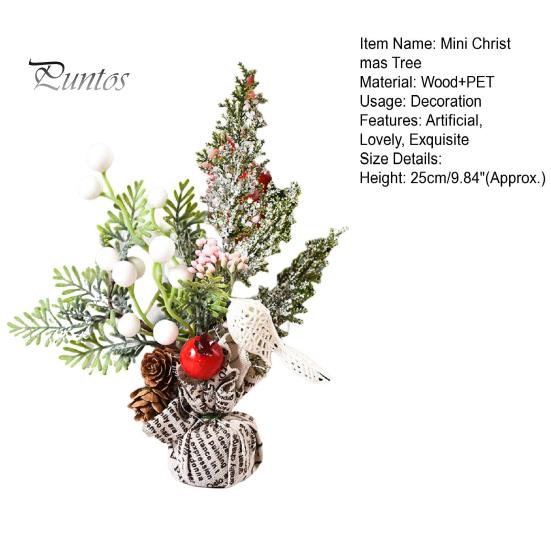 25 mini vánočních stromků Pevná základna Větev borovice Různé styly Party dekorace Roztomilá vánoční dekorace Foto rekvizity