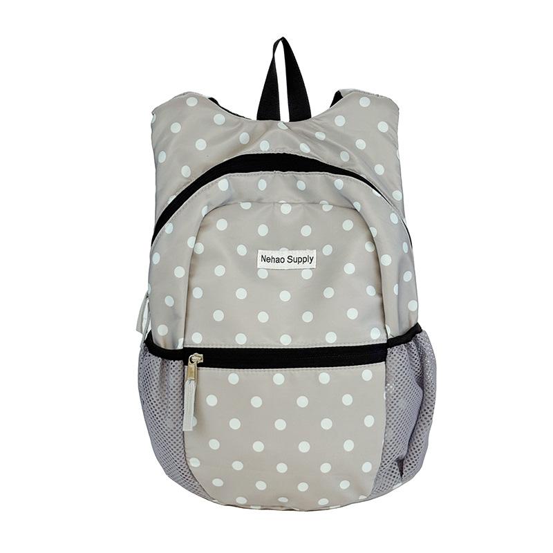 Schoolbag is very popular! Korea Dongdaemun girl heart cute ultra-light folding storage ultra-thin polka dot backpack backpack