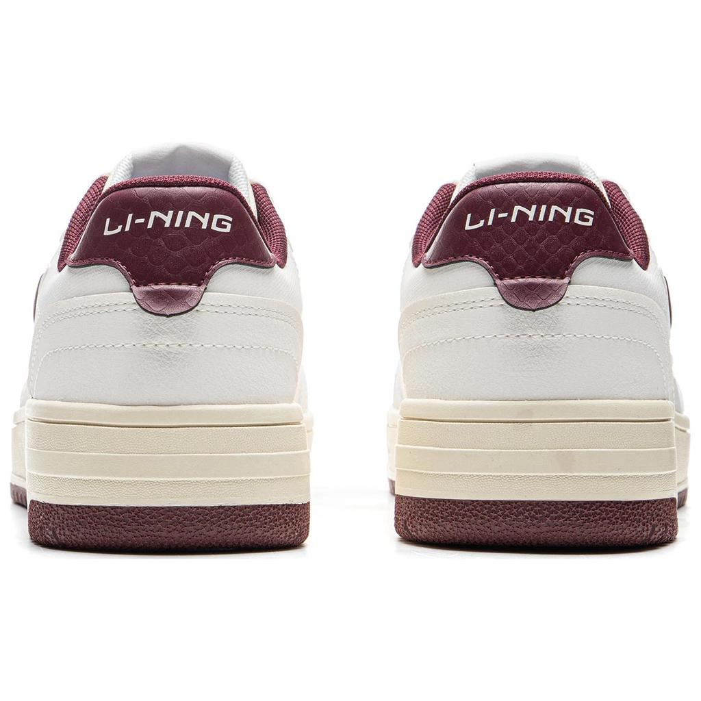 New LiNing Tianji Soft Anti Slip Wear Resistant Lightweight Breathable Low Top Skateboard Shoes Women's White Purple AGCU310-1
