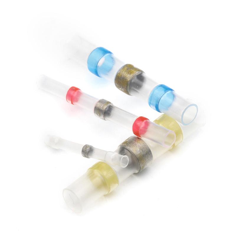 50Pcs Waterproof Solder Sleeve Heat Shrink Tube Wire Terminal Connector 4 Sizes