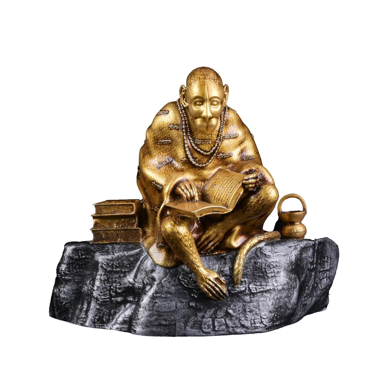 

Hanuman Ji Murti Ramayani Hanuman Lord Balaji Murti Bajrangbali Idol Sankat Mochan Bhagwan Idol for Car Dashboard and Home Decor