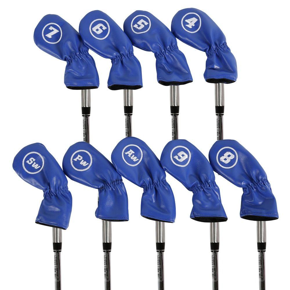 Outdoor Sport PU Golf Headcovers Iron Club Head Covers Golf Wedge Cover Golf Heads Protector