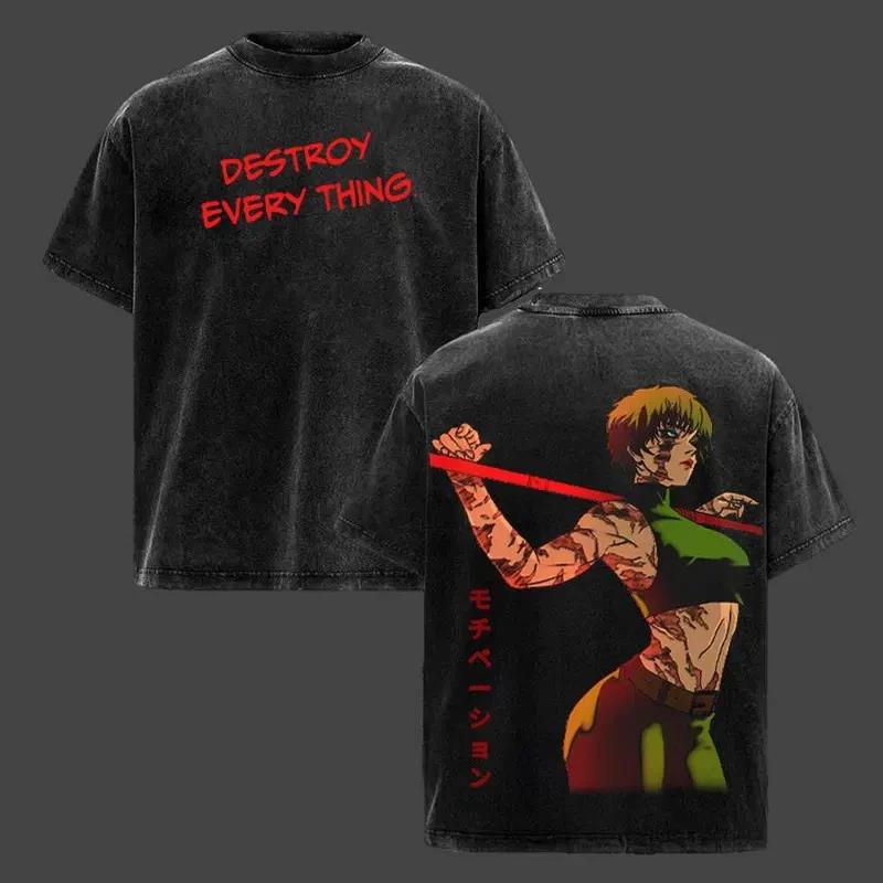 

Zenin Maki Jujutsu Kaisen Anime Clothing Men Women T-shirts Short Sleeve Washed T Shirt Vintage Cotton Tshirt Harajuku Male Tops S чёрный