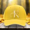 New Unisex Adjustable Baseball Cap With Golden K Letter Print For Outdoor Casual Sports Daily Wear