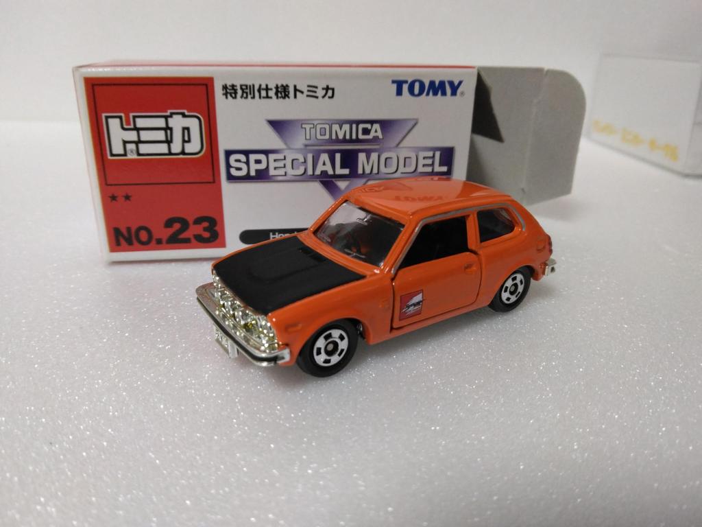 Tomica Special Model No. 23 Honda Civic GL Rally Type, Orange, Minicar