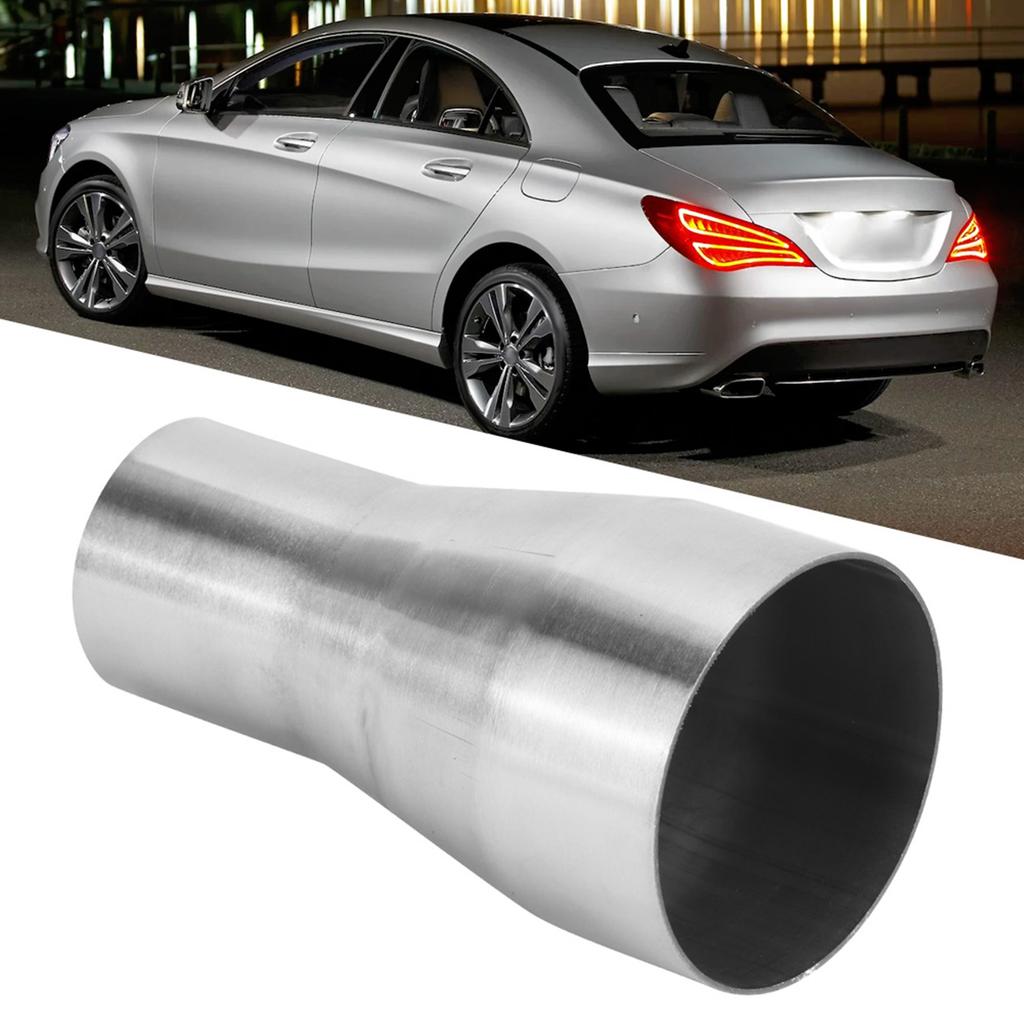 Stainless Steel Exhaust Pipe Connector Tube Adapter Reducer Modified Part