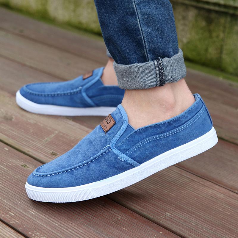 Spring Canvas Shoes Casual Korean Student Shoes Sports Lazy Breathable Anti-skid Shoes Men's Shoes
