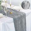 Semi-Sheer Cheese Cloth Table Runner Multicolor Shimmer Boho Rustic Gauze Country Vintage Wedding Table Runner Dining Table