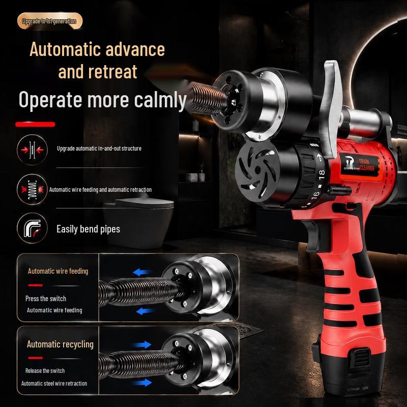 Electric Drain Auger for Kitchen and Bathroom