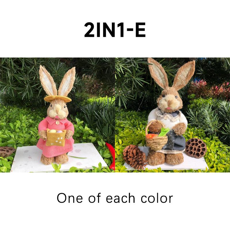 Osterhase Kaninchen Stroh Figuren Dekoration 35cm Ostern Stroh Ostern Kaninchen Hase Figurine Home Garten Hochzeit Ornament