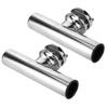 2pcs Stainless Steel Fishing Rod Holder for Tournament Style Clamp for 1‑1 4into 2in Rail Mount