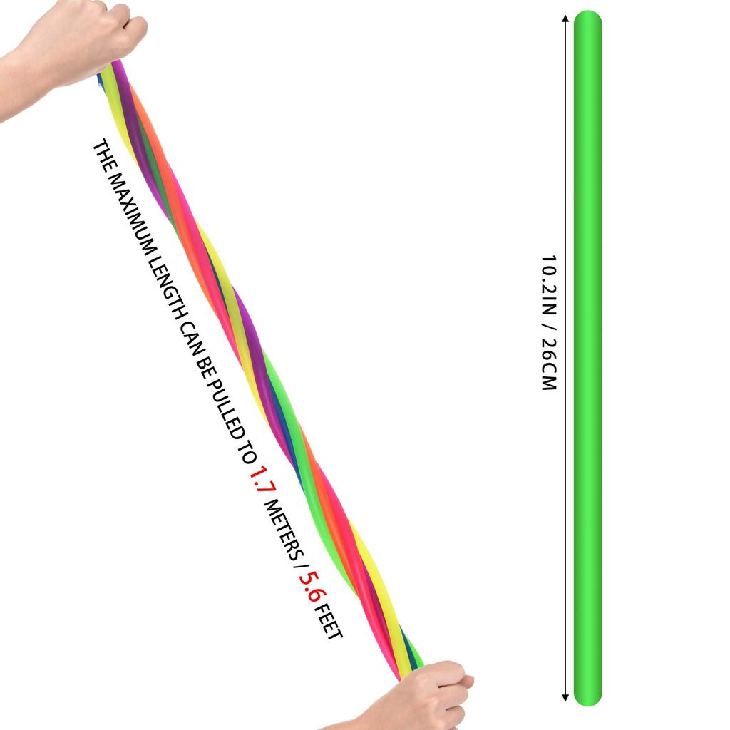 20/40/60/100 Pièces Cordes Fidget Colorées Extensibles Jouets Sensoriels, Jouet anti-stress Fidget Prix de Carnaval Pour Prix de Salle de Classe