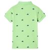 Fluorescent Green Polo Shirt for Children 92/104/116/128/140