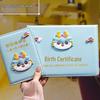 Dragon Baby Leather Case Set: Birth & Medical Certificate Protector with Vaccination Record Book.