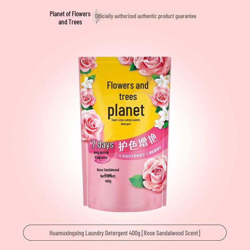 Huamuxingxing Стиральный порошок с ароматом розы: Подходит для чувствительной кожи, Защита цвета, Осветление, Стойкий аромат, Семейный размер.