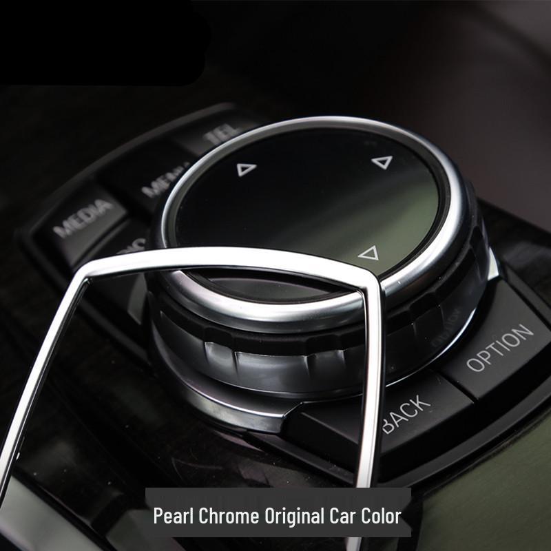 BMW Multimedia Knob Decorative Sticker for 1, 3, 5 Series, X3, X5, X6.