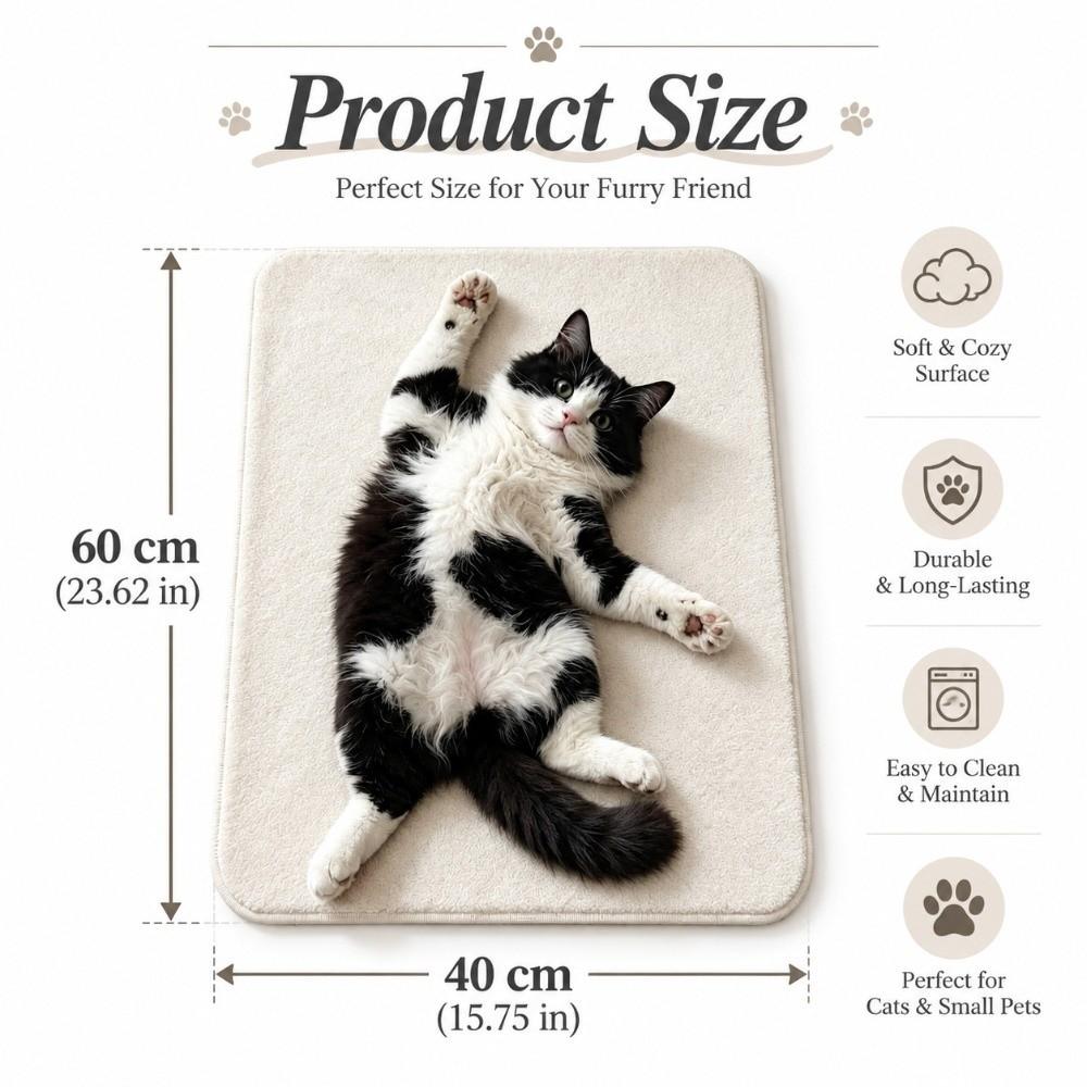 Water-absorbing Cute Cat Floor Mat Non-slip Floor Mat New Bathroom Carpet Living Room Tea