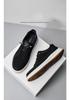 Men's Trendy White Mesh Thick-Soled Sports Casual Leather Sneakers