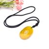Natural Agate Sheet Rough Stone Pendant Irregular Agate Rough Stone Necklace Pendant Colored Natural Stone Sweater Chain