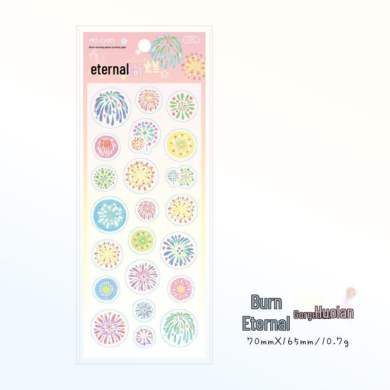 Momo PET Crystal Resin Somnambulism Series Decorative Stickers for Phone Cases & Water Cups
