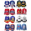Mens Ice Hockey Practice Jersey Canadiens 33 King 99 Canucks Vintage Style Cotton Blend Training Shirt