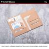 Multi-Functional Kraft Paper File Folder Portable Refillable Insert Cards Organizer Travel Journals Accessories Business Trip