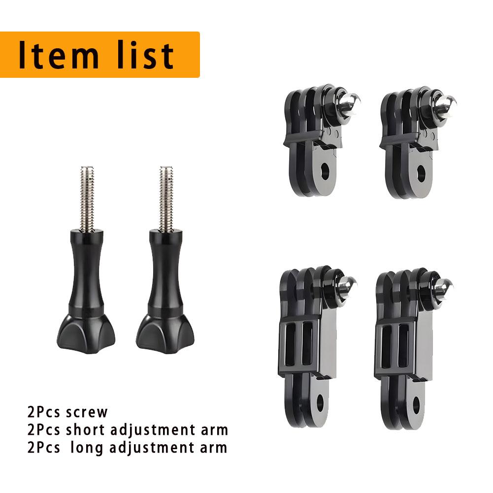 For Gopro Hero Accessories Long & Short Adjust Arm Straight Joints Convert Mount For DJI Osmo Insta360 Action Cameras Pivot Arm