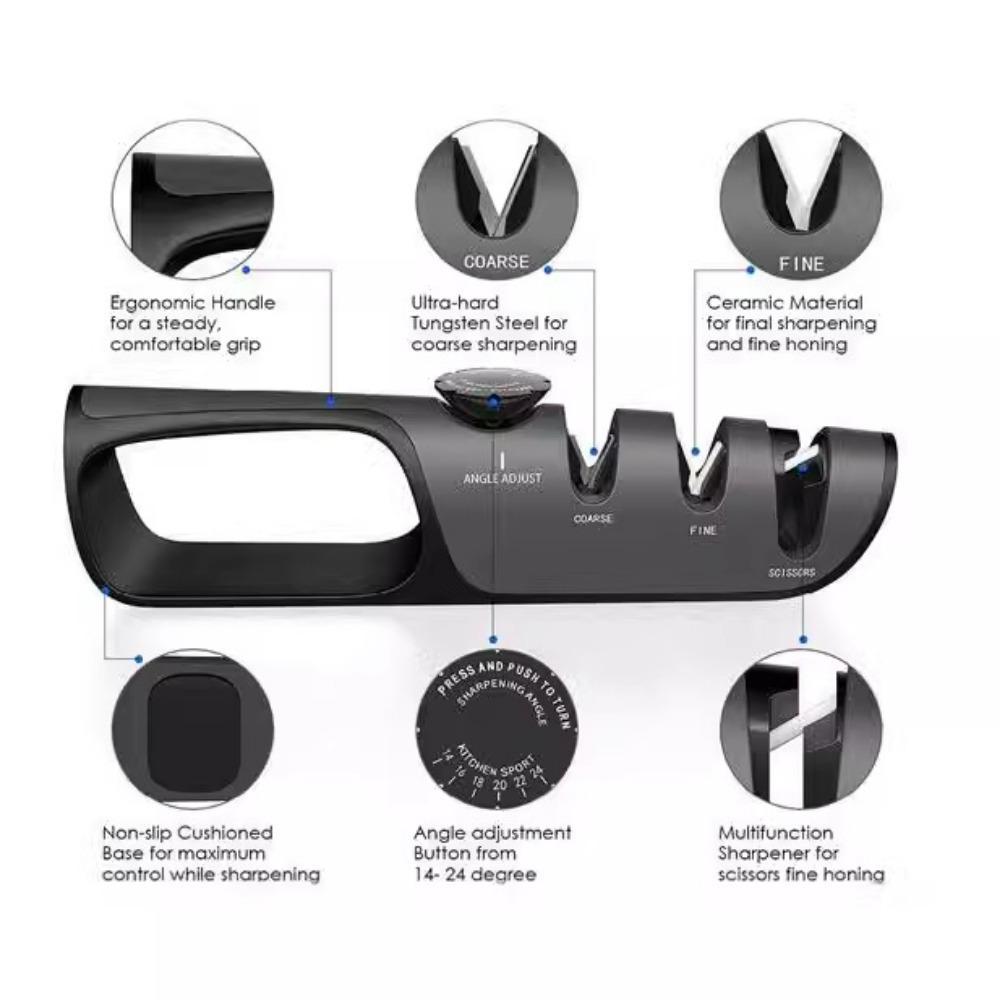 Household Quick Knife Sharpener Multifunctional Sharpener Knife Sharpener Kitchen Knife Quick Sharpener Kitchen Tools