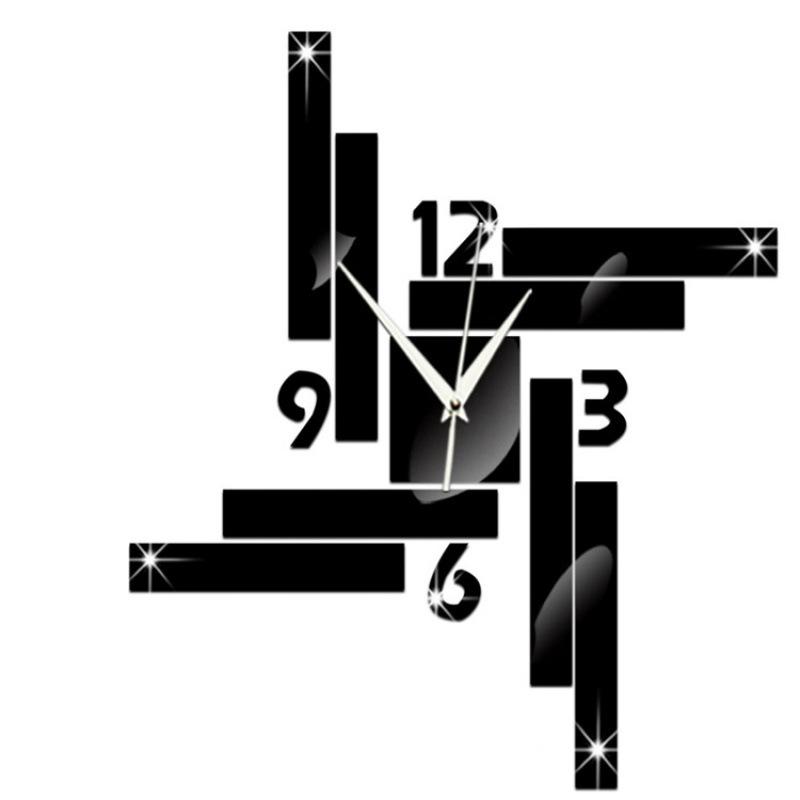 

Великий настінний годинник для мистецтва Європейський стиль Годинник для вітальні Годинник своїми руками Креативний настінний годинник-наклейка luminous