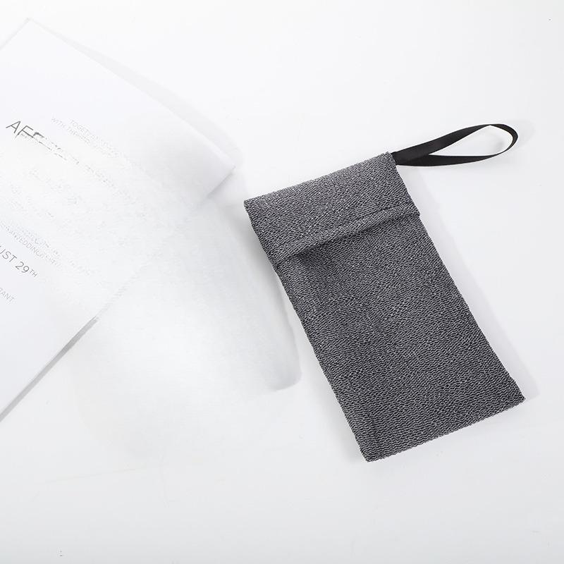 Bubble Net Soap Pocket Soap Exfoliating Bag Saver Pouch Body Foam Scrubber Soap Bag Sponge Exfoliator for Bathroom Shower серый