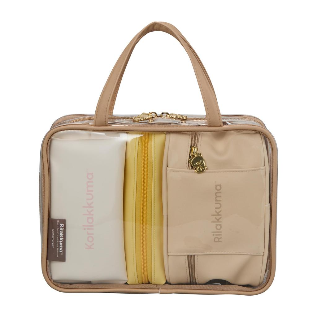Rilakkuma Reisebeutel Set 7122 RK47. Beige Trio