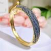 2026 Bracelet Middle East Royal Handicraft Gorgeous Wedding Micro-set Sapphire Bracelet Stacked